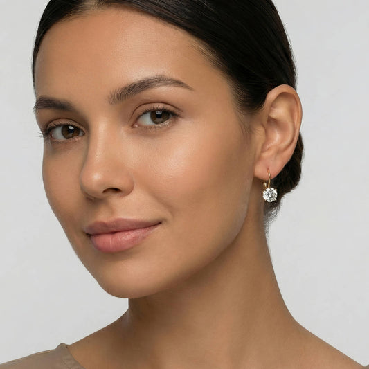 DASHURIA OHRRING 18K VERGOLDET