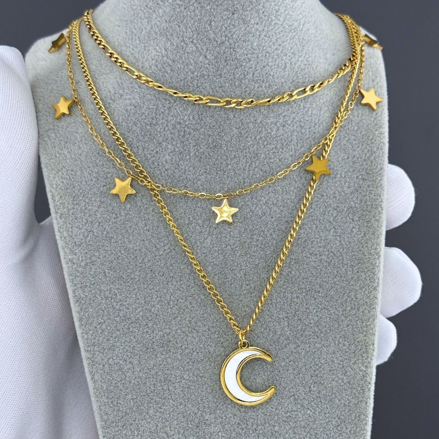 AYYILDIZ HALSKETTE 18K VERGOLDET