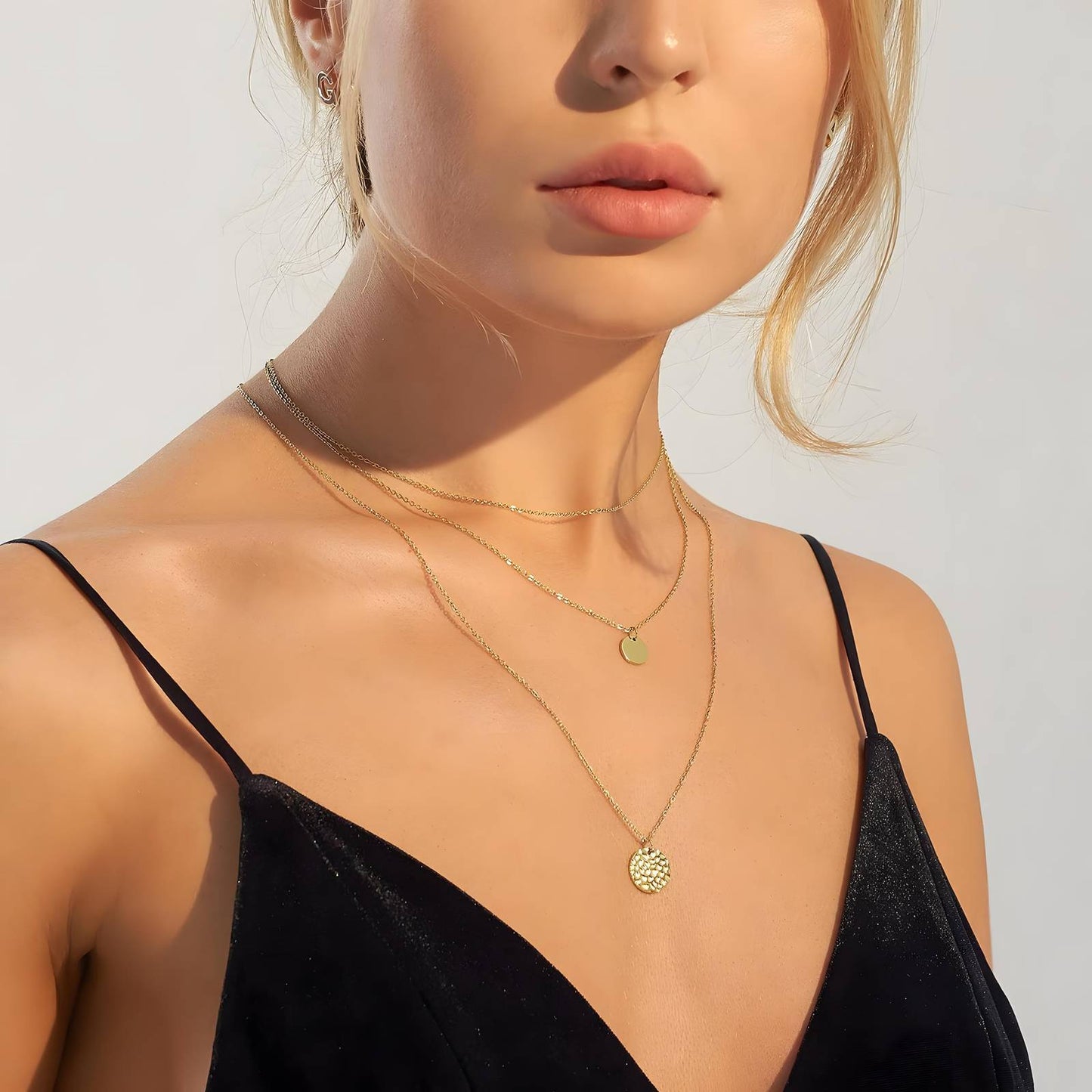 TRIPLE SUMMER HALSKETTE 18K VERGOLDET