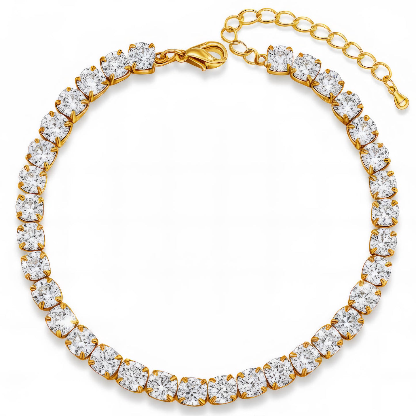 TENNIS ARMBAND 18K VERGOLDET