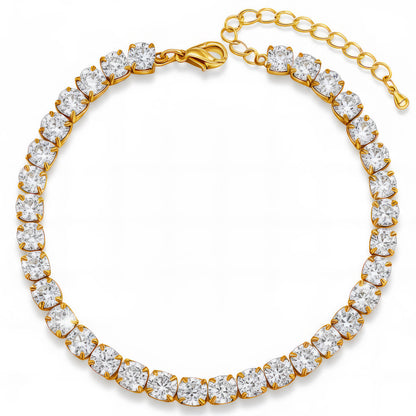 TENNIS ARMBAND 18K VERGOLDET