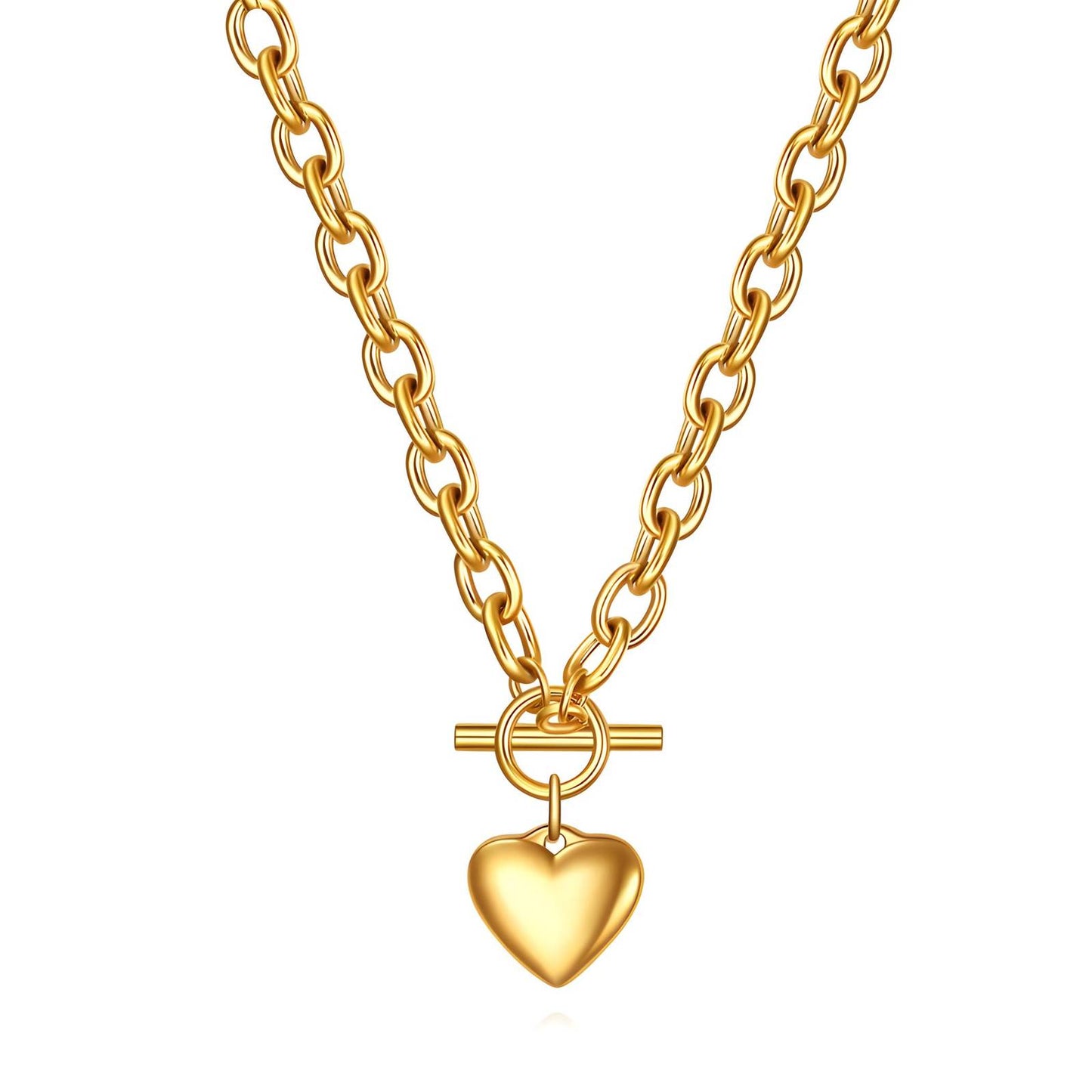 CORAZÓN HALSKETTE 18K VERGOLDET