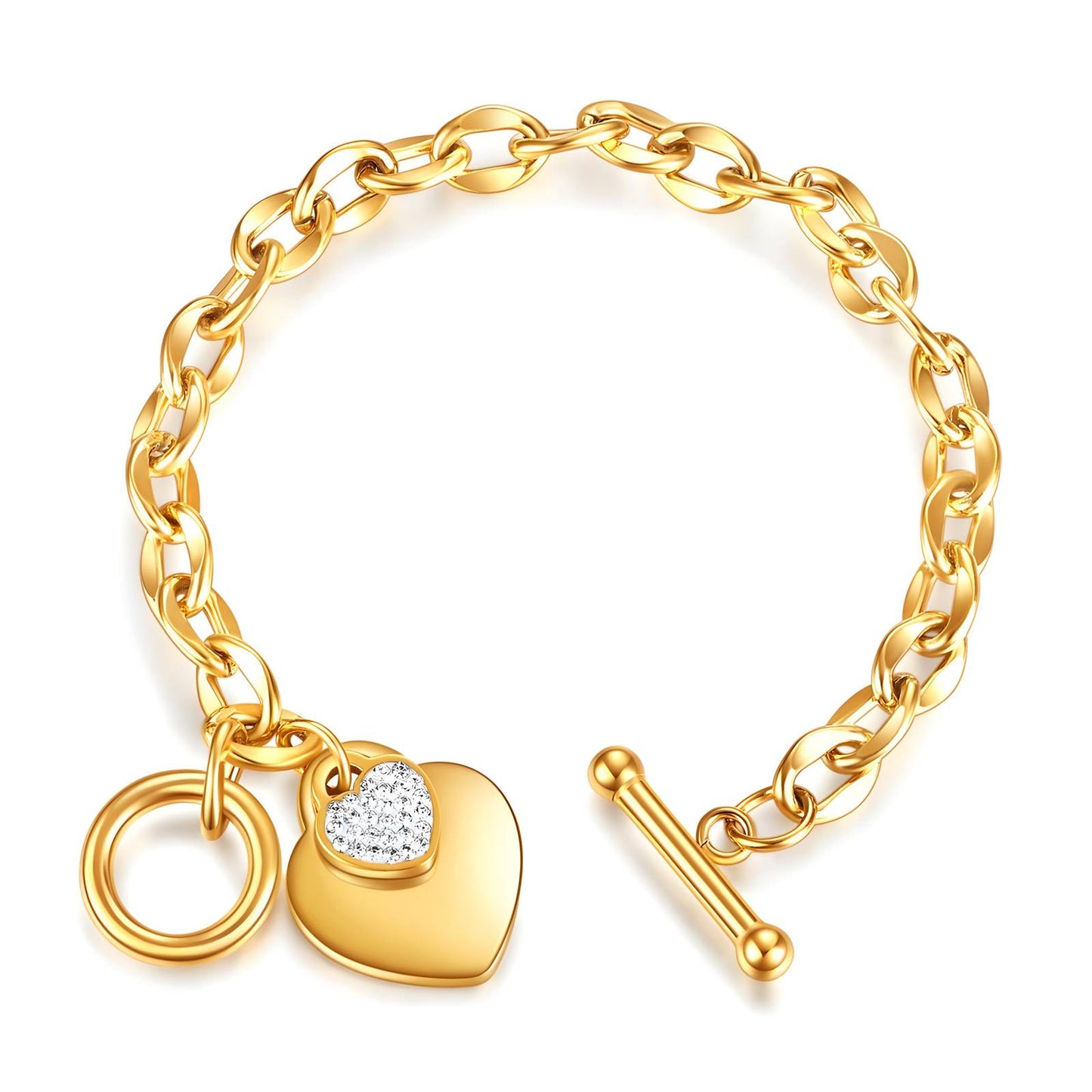 CORAZÓN ARMBAND 18K VERGOLDET