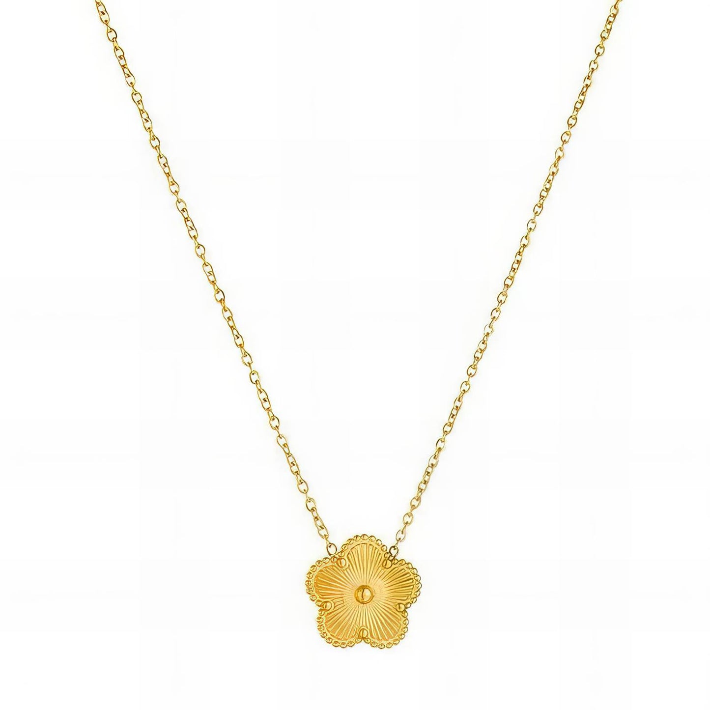 FLOWER HALSKETTE 18K VERGOLDET